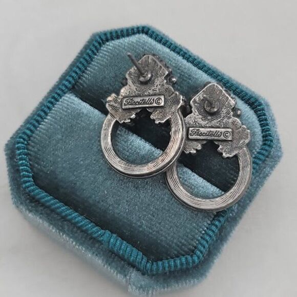 PISCITELLI Vintage Two-tone Earrings - Picture 4 of 4